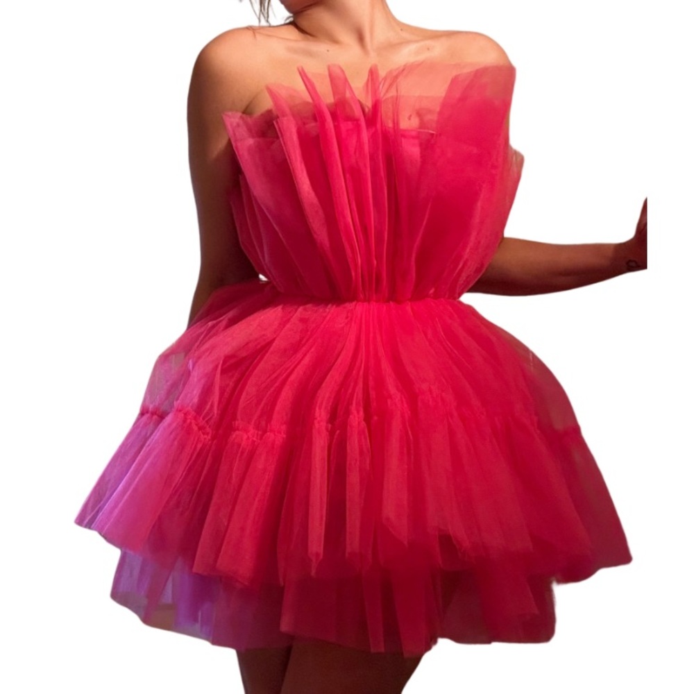Fashion Nova fuchsia pink tulle dress